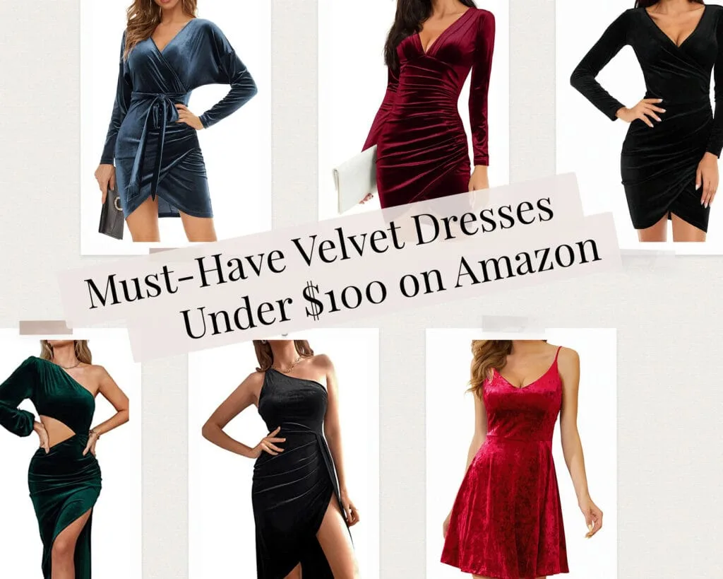 Must-Have Velvet Dresses Under $100 on Amazon - Brittany Krystle