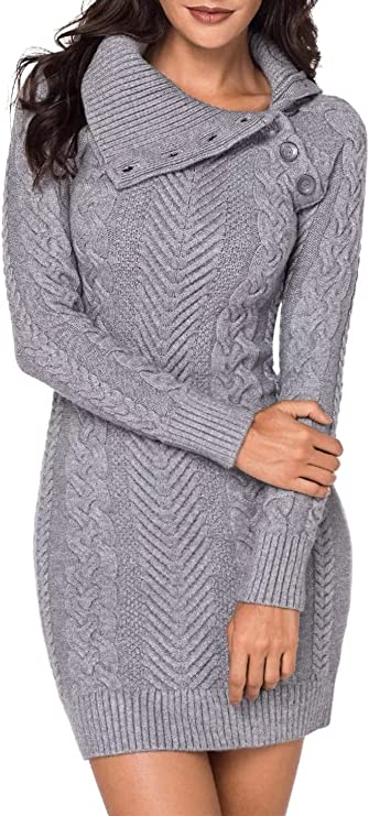 BLENCOT Chunky Cable Knit Sweater Dress - The 21 Best Sweater Dresses on Amazon
