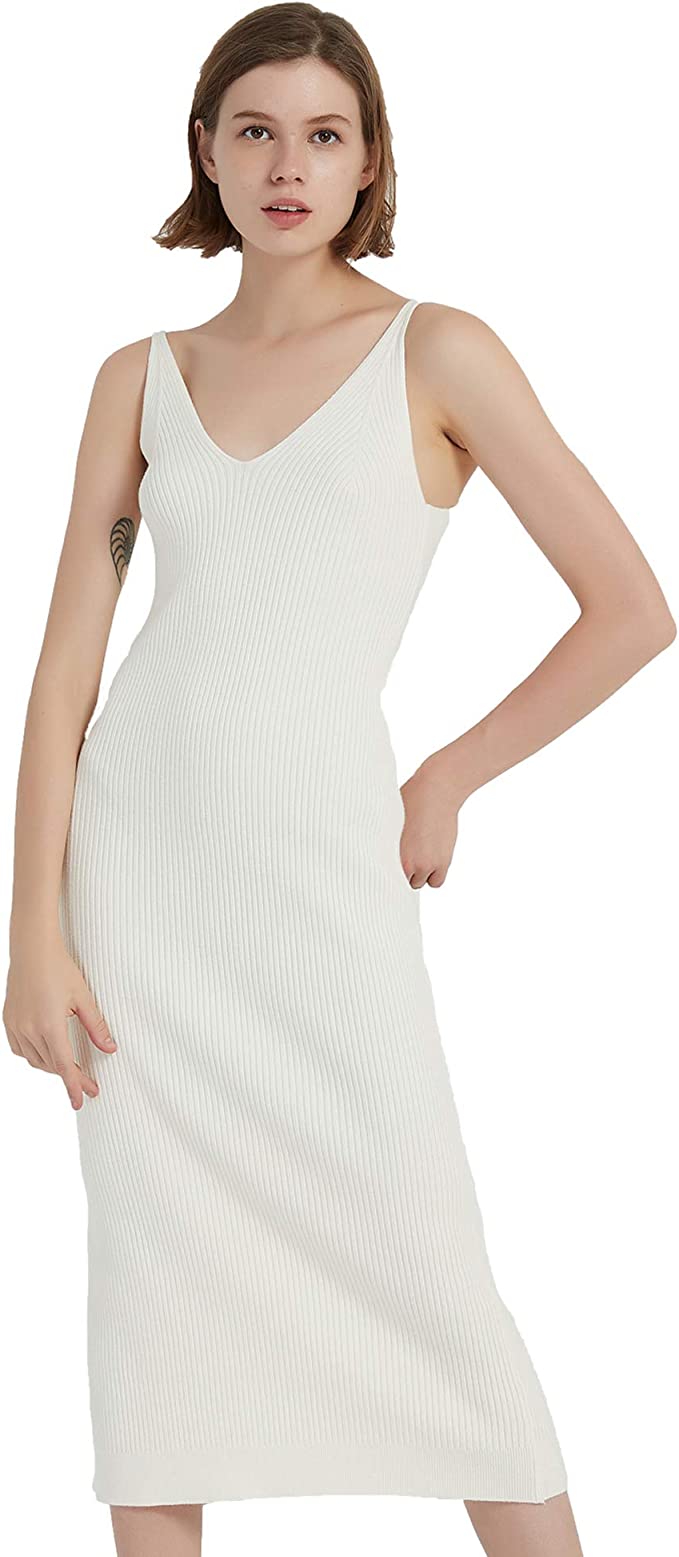 RZIV Bodycon Midi Sweater Slip Dress - The 21 Best Sweater Dresses on Amazon