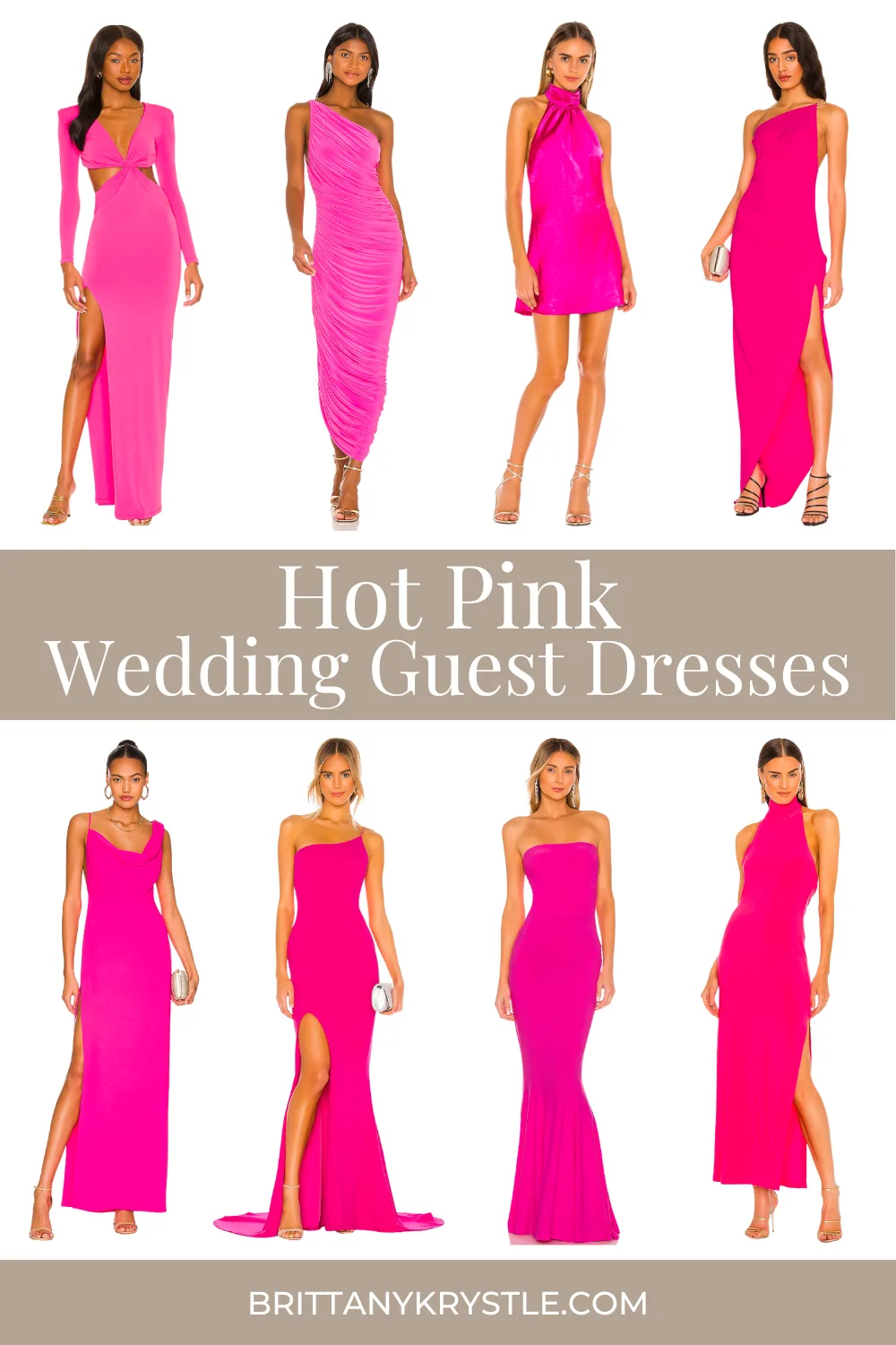 plus size hot pink dresses Pinkberry Maxi Dress – Bold Cutout Stretch Maxi Dress main image 0