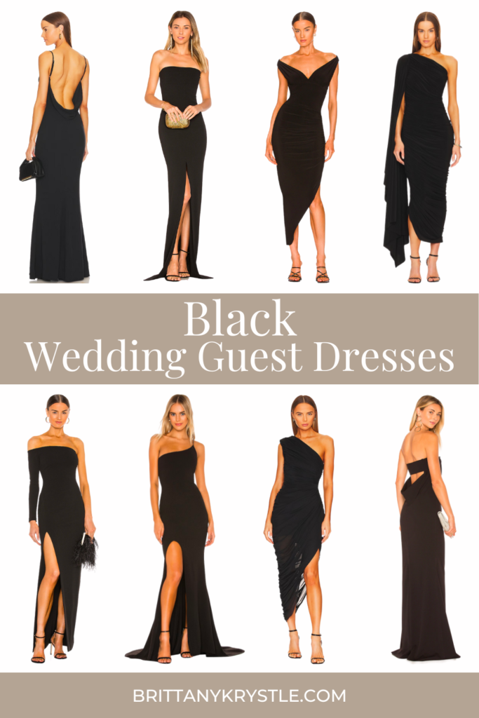 Chic Black Wedding Guest Dresses for Black Tie & Formal Events in 2024 ...