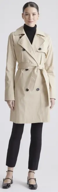 Quince Comfort Stretch Trench Coat