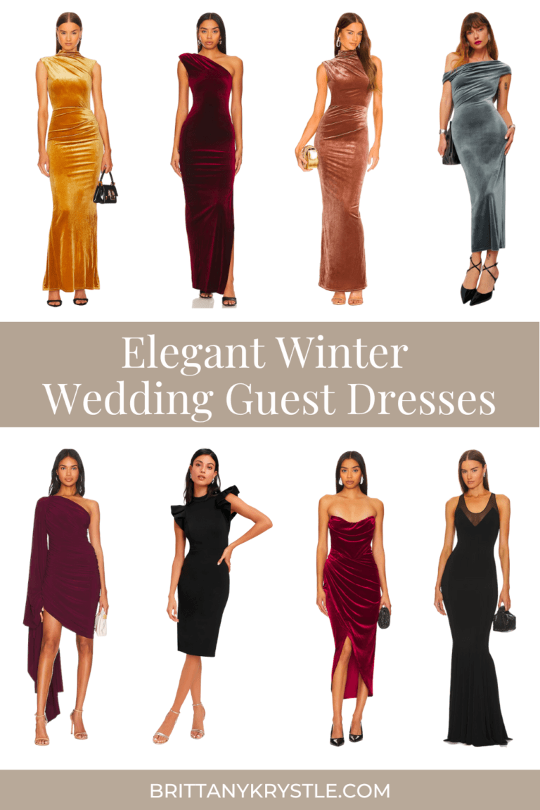 Elegant Winter Wedding Guest Dresses: Black Tie & Formal Attire ...