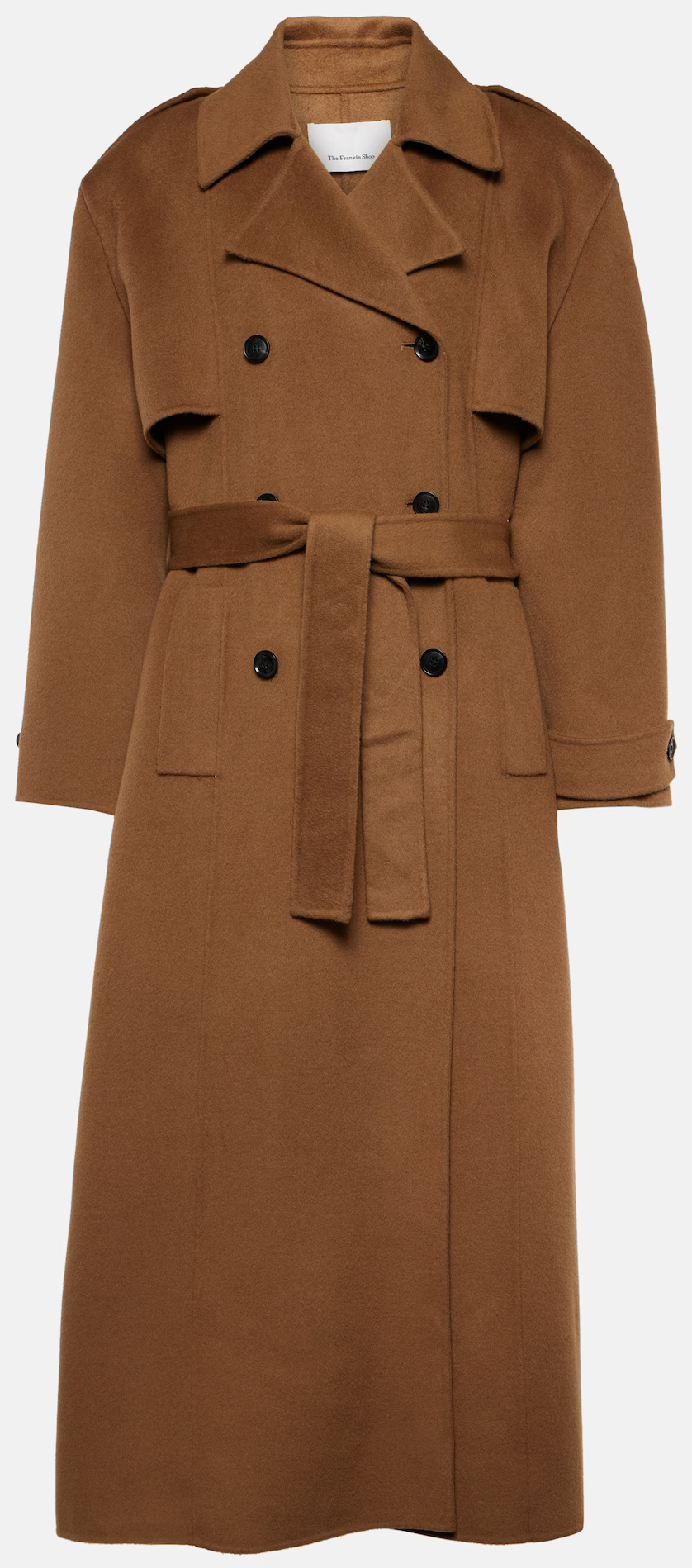 The Frankie Shop Nikola Wool and Cashmere Trench Coat