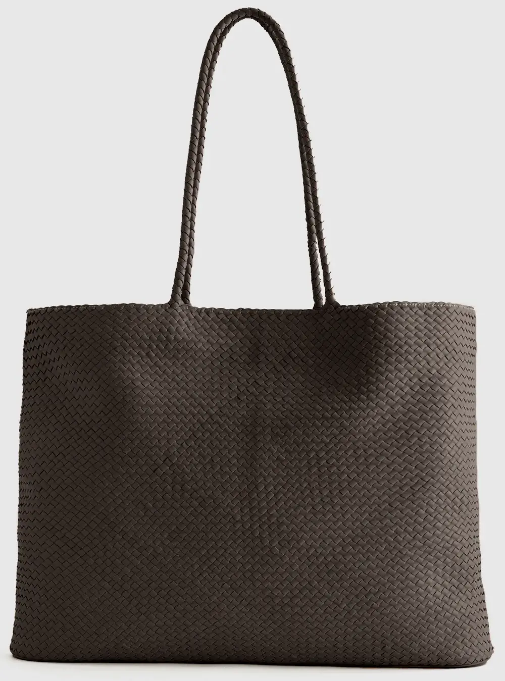 Quince Italian Leather Handwoven Tote