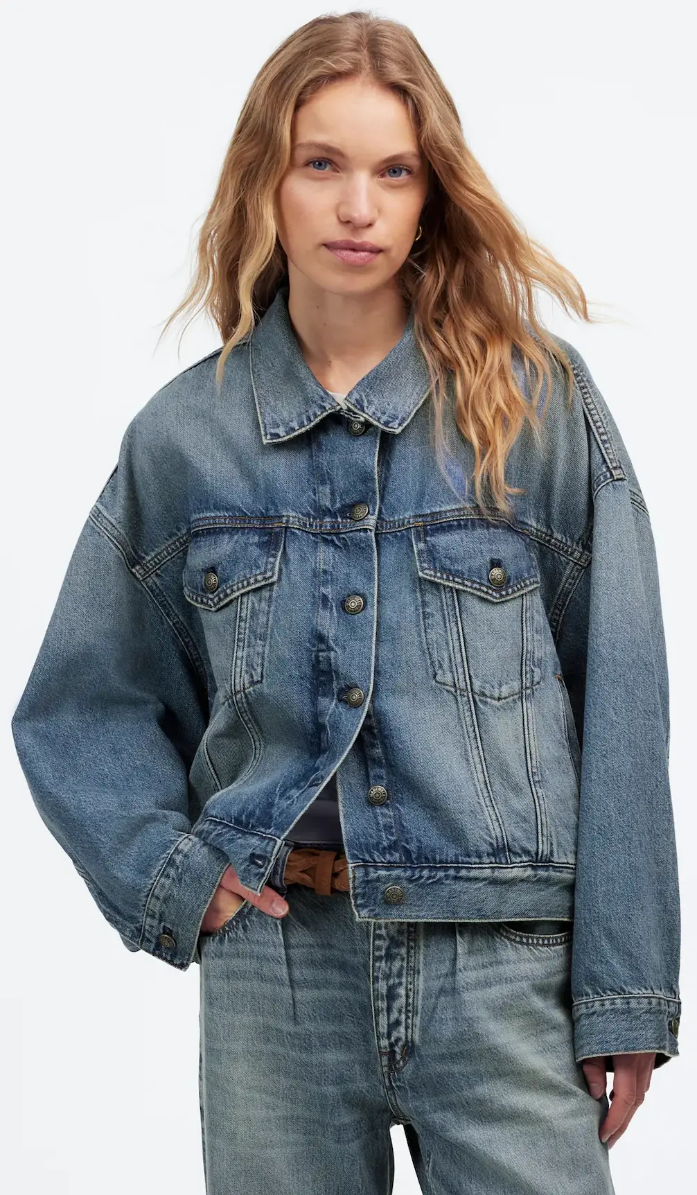 Madewell Relaxed Crop Jean Trucker Jacket