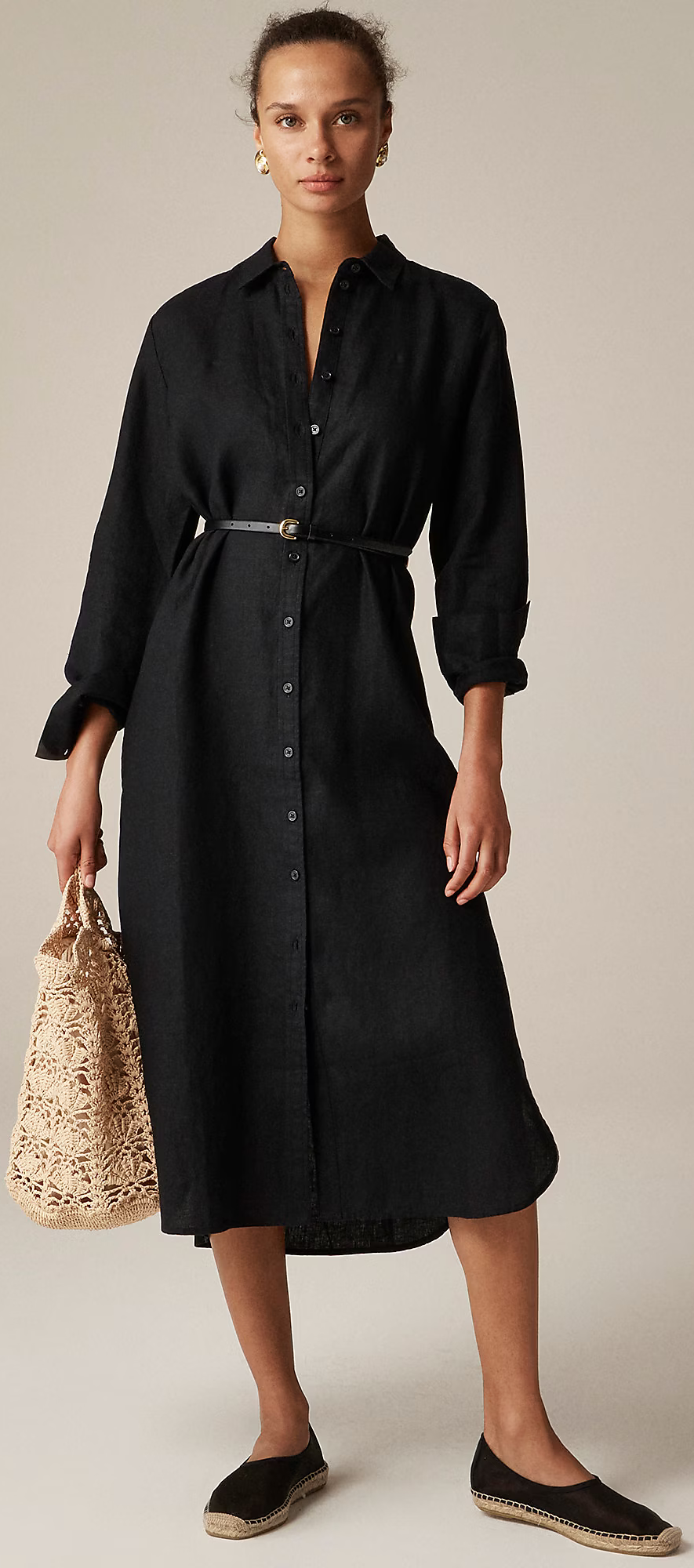 J.Crew Linen Shirt Dress