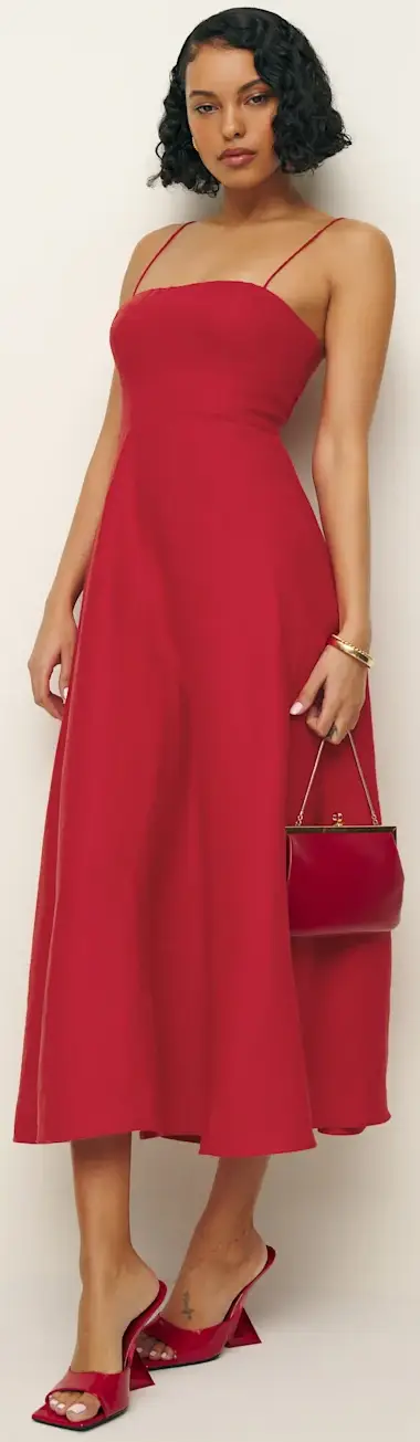 Reformation Monette Linen Dress