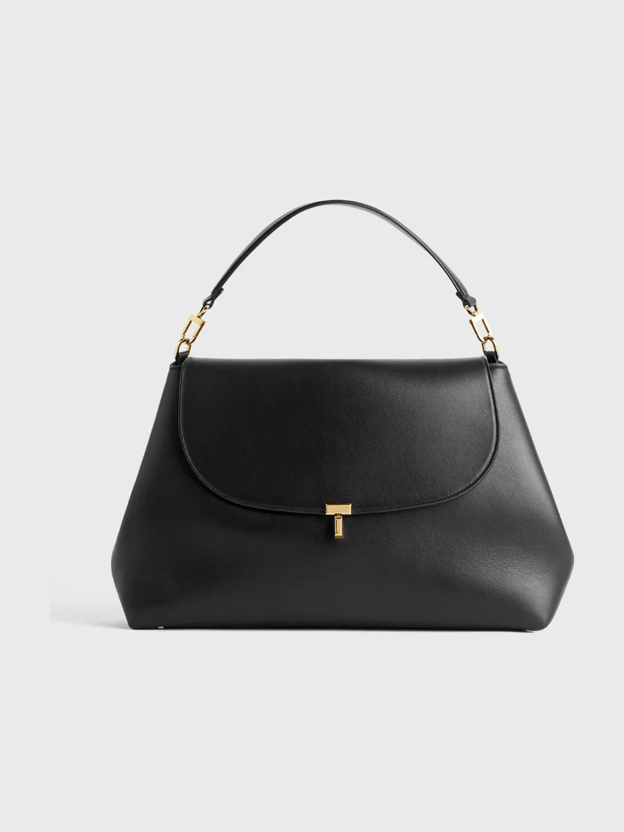 Toteme T-Lock Leather Satchel